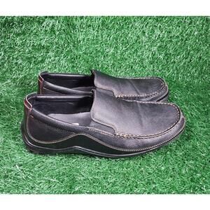 Cole Haan Tucker Venetian Loafer Shoes Black Leather Slip on C03557 Mens Sz 10.5
